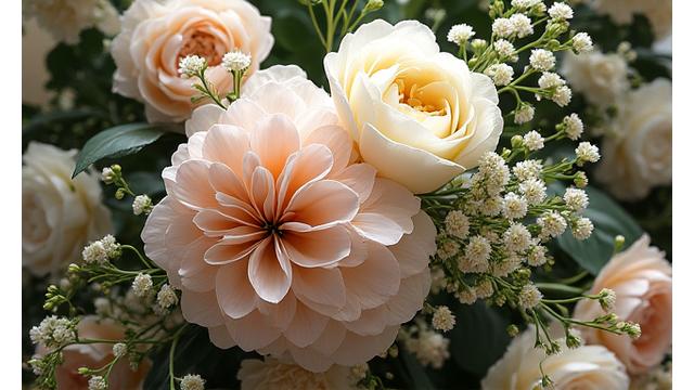 보그 코리아 로고와 웨딩 플라워 화보 썸네일