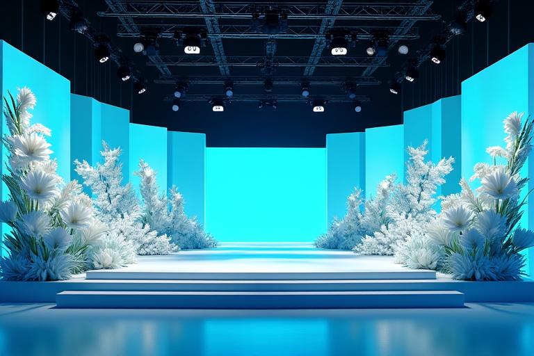 삼성 갤럭시 언팩 이벤트 메인 무대 장식