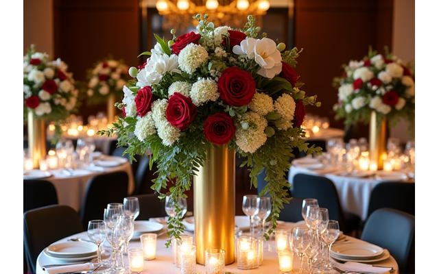 이벤트 맞춤 플라워 디자인의 화려한 연출