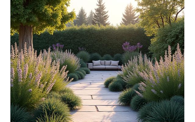 아름답게 가꿔진 개인 정원의 모습