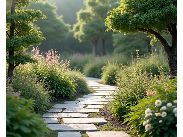 내추럴 가든 디자인, 자연스러운 곡선과 야생화