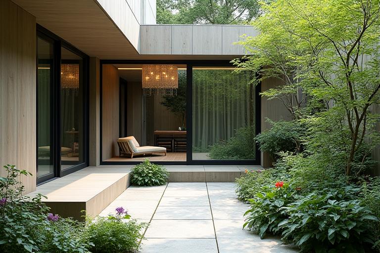 프라이빗 주택 정원, 조용하고 아늑한 분위기